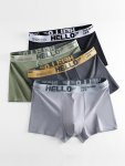 4PACKS Men's Cotton Breathable Comfortable Boxer Briefs Underwear