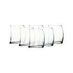 6 Piece 275ML Penguin Shape Whiskey Glass Set Clear