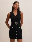 Miley Pocket Detail Knit Dress - 18 Black