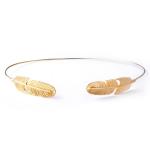 Goldair Gold Tone Leaf Headband