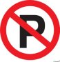 Abs Sign - No Parking 190 X 190MM