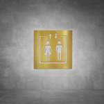 Elevator Sign D03 - Brushed Brass