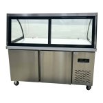 Deli & Meat Refrigerated Display Counter With Undercounter Freezer Single Compressor
