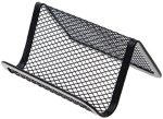 Metal Mesh Business Card Holder Mesh Box Display Collection Organizer For Business Office Desktop Name Cards