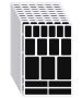 408PCS Black Removable Labels For Jars Storage Bins And Food Containers