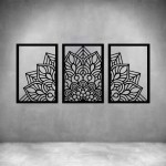 3 Piece Mandala - Rust Coat L 1000 X H 450MM