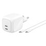 Belkin - 67 Watt Dual Usb-c Port Gan Wall Charger With USB0-C Cable - White