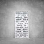 Wall Art D044 - 1040 X 535 X 20 Indoor Matt Black Warm White