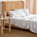 Linen House White Elka Flat Sheet