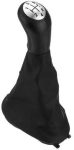 Hitommy 5 Speed Gear Shift Knob With Gaiter Boot Cover Compatible With Renault Dacia Logan MK1 Sandero MK1 Stepway 2011