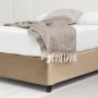 Velvet BED BASE WRAP - Taupe - Queen XL