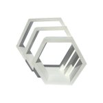 Table Stands Hexagon White 30CM