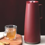 Exata Glass Lined Thermal Flask Red - 1L