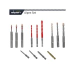 Alpen Drill Screwset Kit 13 13 Pcs C Prot Multi 6 Kant Sds Plus F4 4 Bits ALP303213