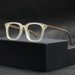 Retro Square Frame Glasses - Anti-blue Light Polarized For Driving & Casual Wear Durable PC Material