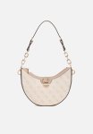Guess Orlina Logo Top Zip Shldr Bag - Sand Logo