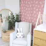 Curtains Per Drop Dusty Pinks Leaf Print Set