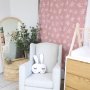 Curtains Per Drop Dusty Pinks Leaf Print Set