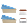 6-PIECE Silicone & Wood Soap Mould Kit With Cutters - Diy Soap Making Set