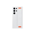 Samsung Silicone Grip Cover – Samsung Galaxy S23 Ultra – White orange