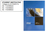 Proart Student Sketch Pad A4 20SHT 120