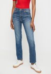 French Connection High Rise Slim Straight Jean - Blue Mid