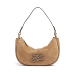 K autograph Patch Shoulder Bag -caramel