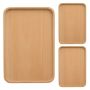 Wooden Plates Serving Trays - 3 Pieces Set