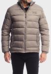 Jeep Mens M Core Long Sleeve Puffer Jacket In Brown - Brown 5XL