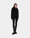 Bling Hooded Black Sweatshirt - L Black
