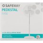 Safeway Pedestal Fan White 40CM