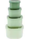 4 Piece Green Nested Food Storage Set - None Assorted