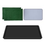 Sxvbdway Dog Grass Pad With Tray Grass Pad For Dogs Potty Artificial Grass Potty Rapid Drainage Indoor Dog Litter Box False Gras