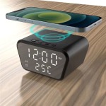 Fast Charging Wireless Alarm Clock - White