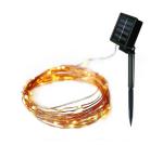 10M Solar Copper Fairy Lights - Warm White