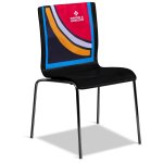 Hoppla Attendee Polyester Chair Back Cover - Solid White