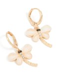 Goldair Gold Dragonfly Drop Huggie Earrings