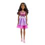 Large Doll 28 Inches Tall Black Hair And Shimmery Pink Dress