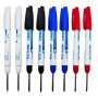 Ihmeiju 8PCS Waterproof Deep Reach Markers Long Nose In 2MM Felt Tip 30MM Reach Permanent Pens Deep Hole Carpenter Ink For Builders Construction