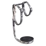 Rogz Nightcat H-harness And Lead Combination - Black Paws Design