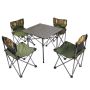 54X50X50CM Folding Camping Table & MINI 4 Piece 38X34X58 Chair Set FX7046-1