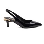 Spillo Patent Slingbacks -black