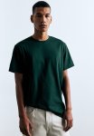 Regular Fit Round-neck T-Shirt - Forest Green