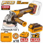 20V Ps+ C l B l Angle Grinder 1000W Bmc Kit 2BAT