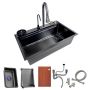 304 Stainless Steel Fully Configured Single Bowl Kitchen Sink 75X46X22CM