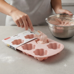 6-CAVITY Silicone Flower Baking Mould