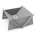 Pretzel Fire Pit With Carrier - Silver