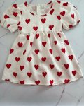 White Heart Dress 5Y