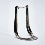 Moonlight Herringbone Chain Necklace - Metallic