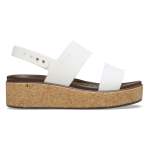 Brooklyn Cork Low Wedge Sandal - Chalk W11